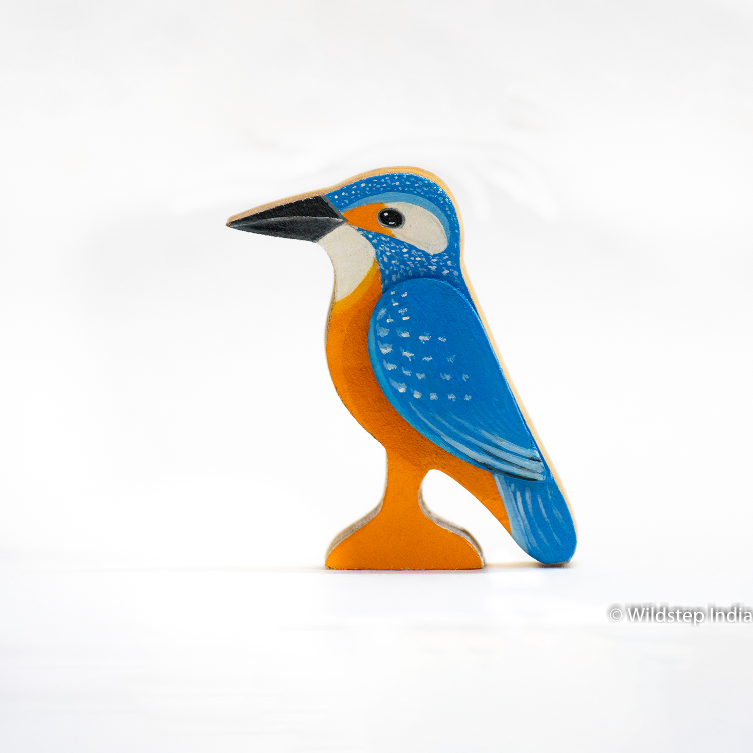Common kingfisher - Wooden art work - Woody bird - Wildstep India - Nature store