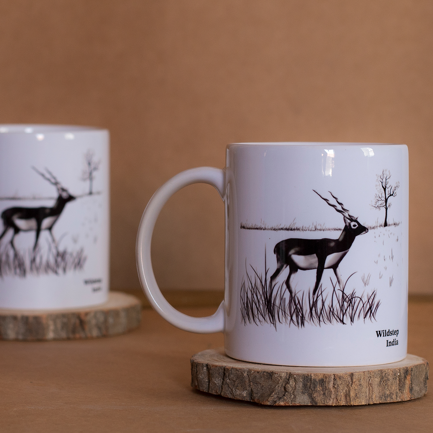 Black buck coffee table mug - Wildstep India - Nature store