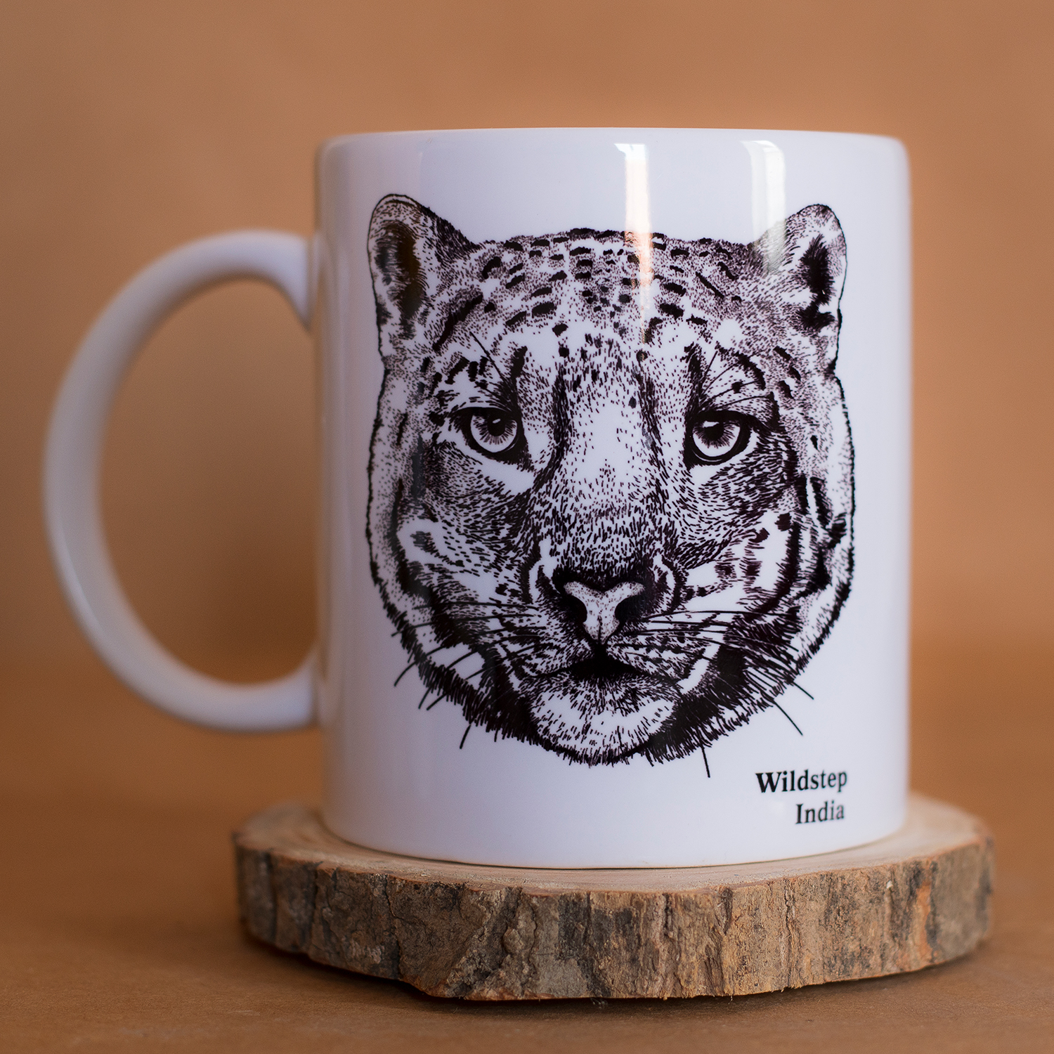 Snow leopard- coffee table mug - Wildstep India - Nature store