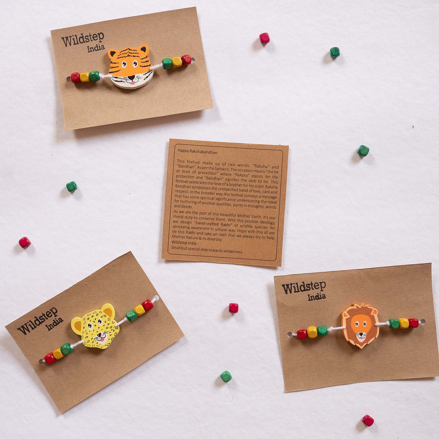 Wildlife theme Rakhi - Wear for cause - Rakshabandhan - Indian festival - WIldstep India Products- Nature Store