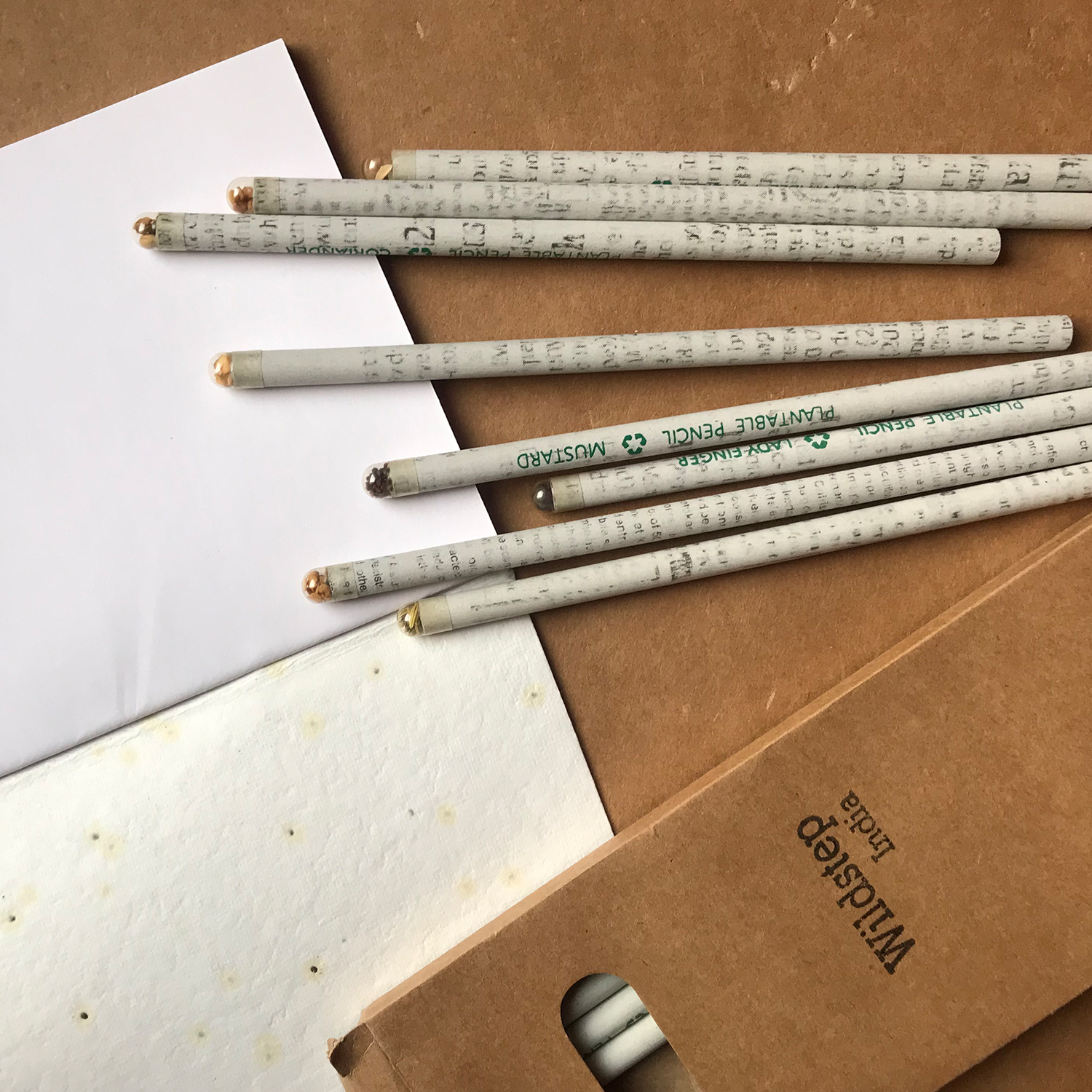 Plantable Stationary - plantable Pen , pencil, notebook , paper , kids, parents, eco - friendly stationary - nature Conservation products- Wildstep India - Nature Store