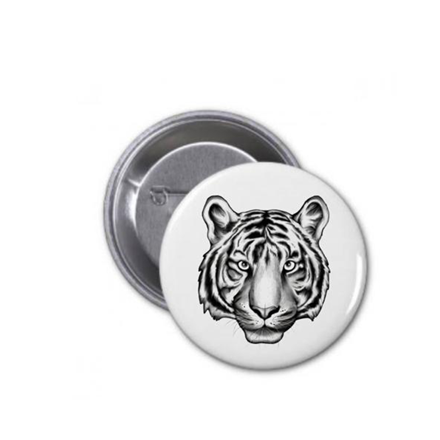 Tiger Portrait - Button badges - WIldstep India - Nature store product - Souvenir