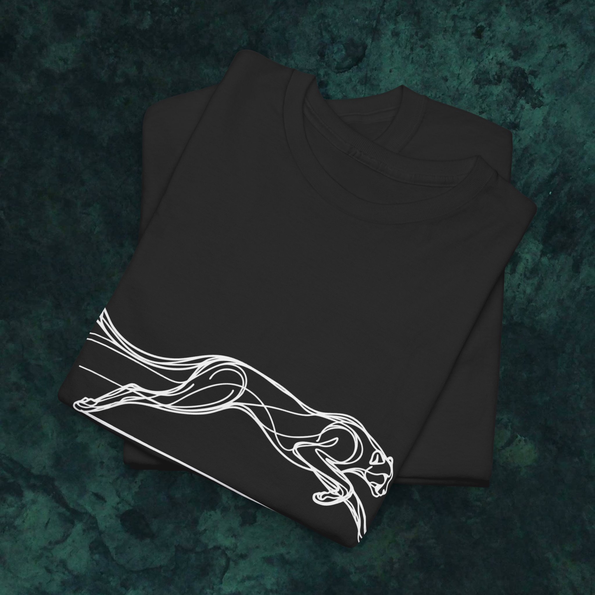cheetah - Indian wildlife - forest - line art - wildstep India - Wildstep India tshirt - Indian artist - wildlife conservation - support - nature and wildlife - africa