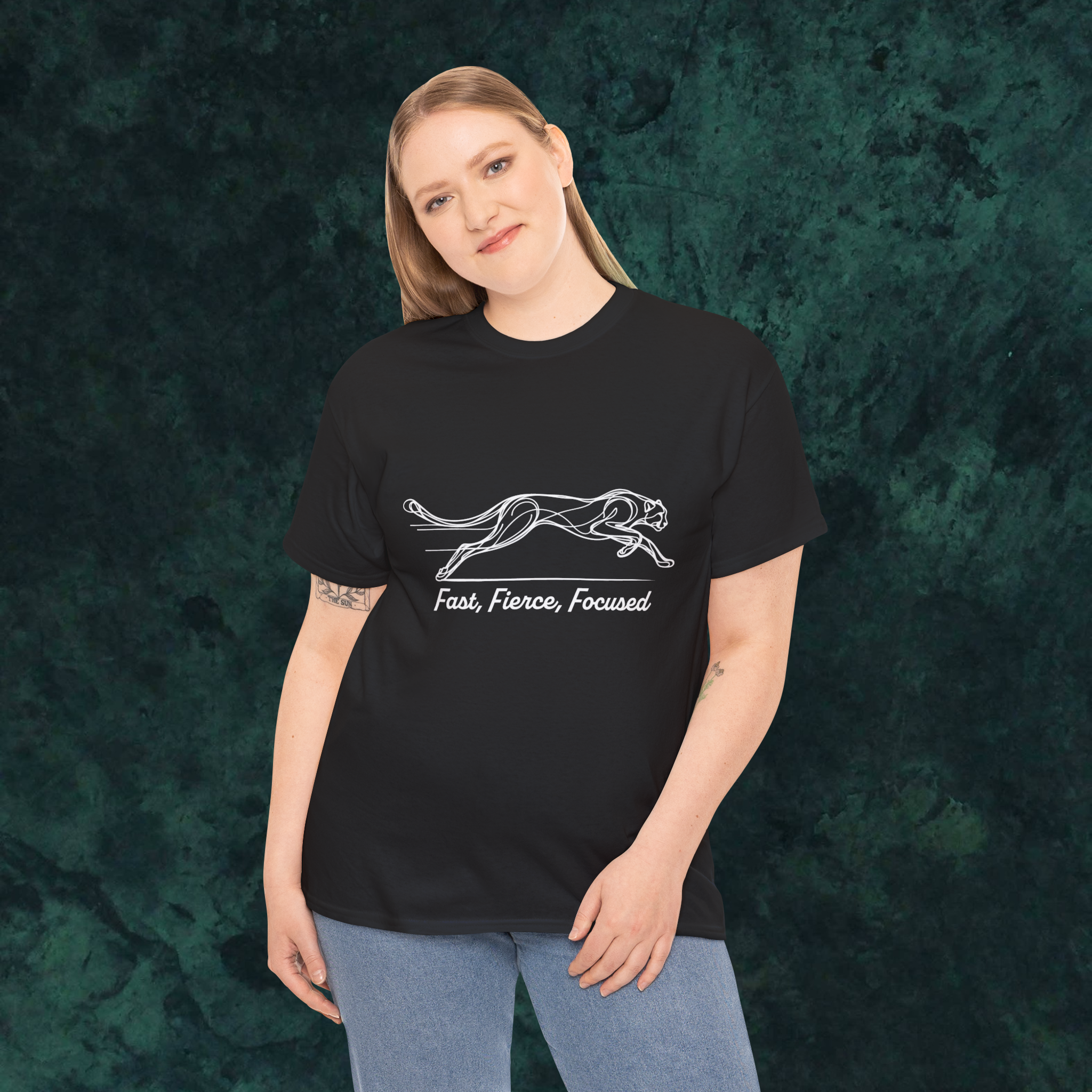 cheetah - Indian wildlife - forest - line art - wildstep India - Wildstep India tshirt - Indian artist - wildlife conservation - support - nature and wildlife - africa