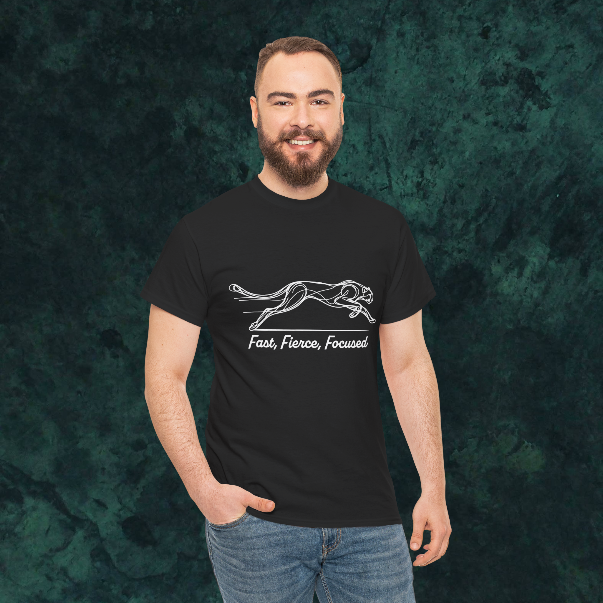 cheetah - Indian wildlife - forest - line art - wildstep India - Wildstep India tshirt - Indian artist - wildlife conservation - support - nature and wildlife - africa