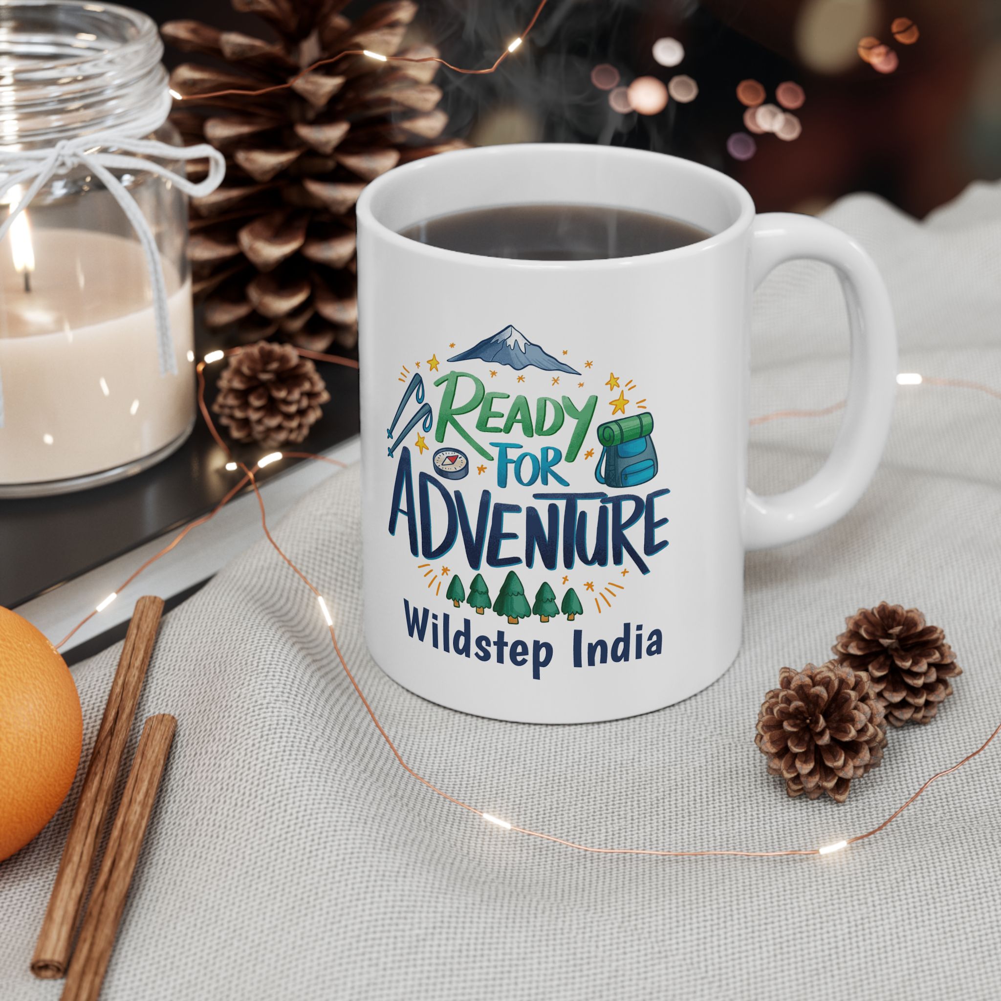 travel ceramic mug - wildstep India - travel trip wildlife exploration outdoor