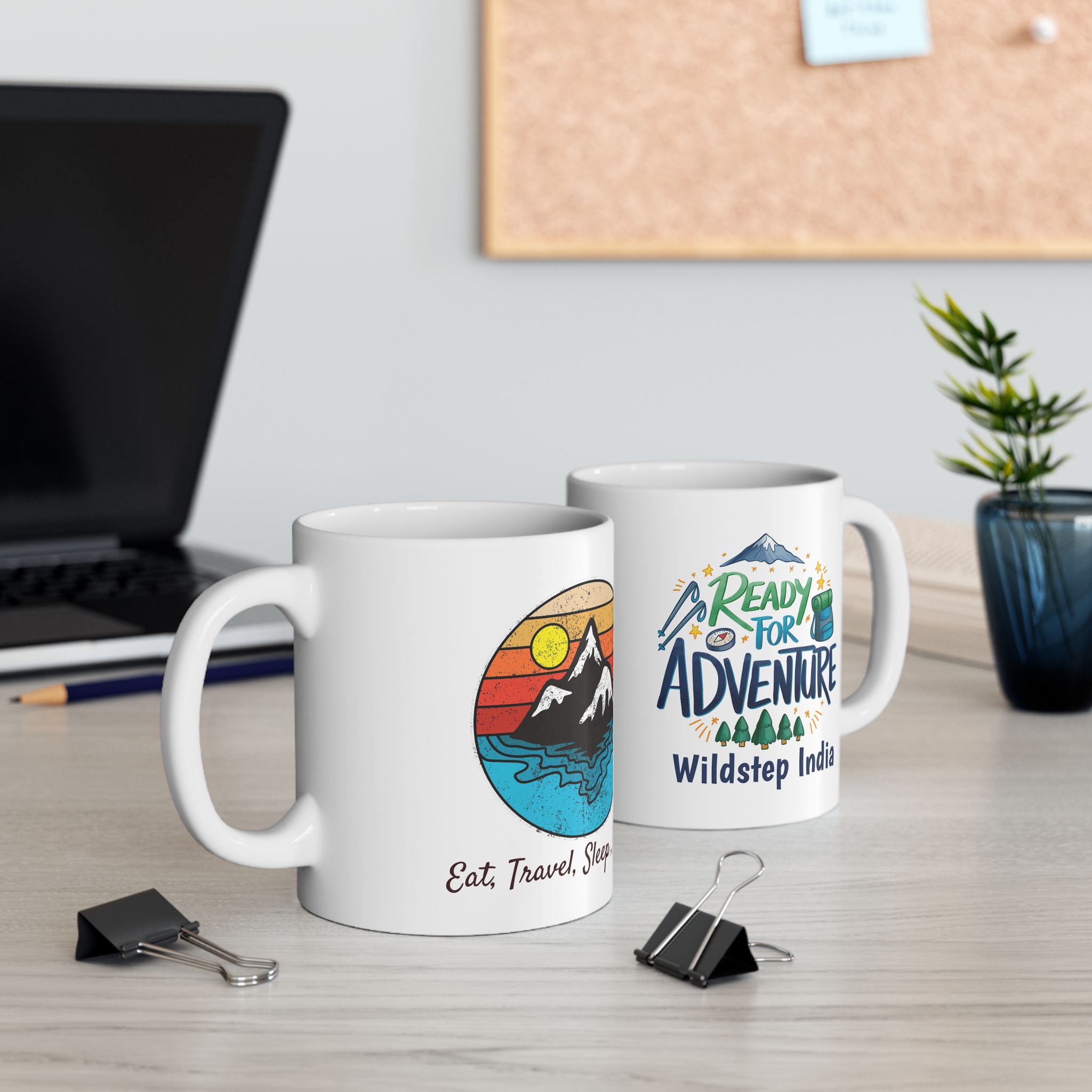 travel ceramic mug - wildstep India - travel trip wildlife exploration outdoor