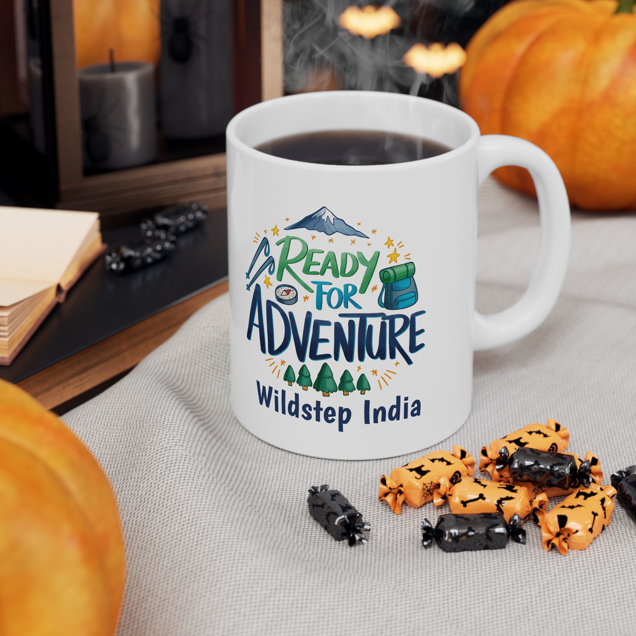 travel ceramic mug - wildstep India - travel trip wildlife exploration outdoor