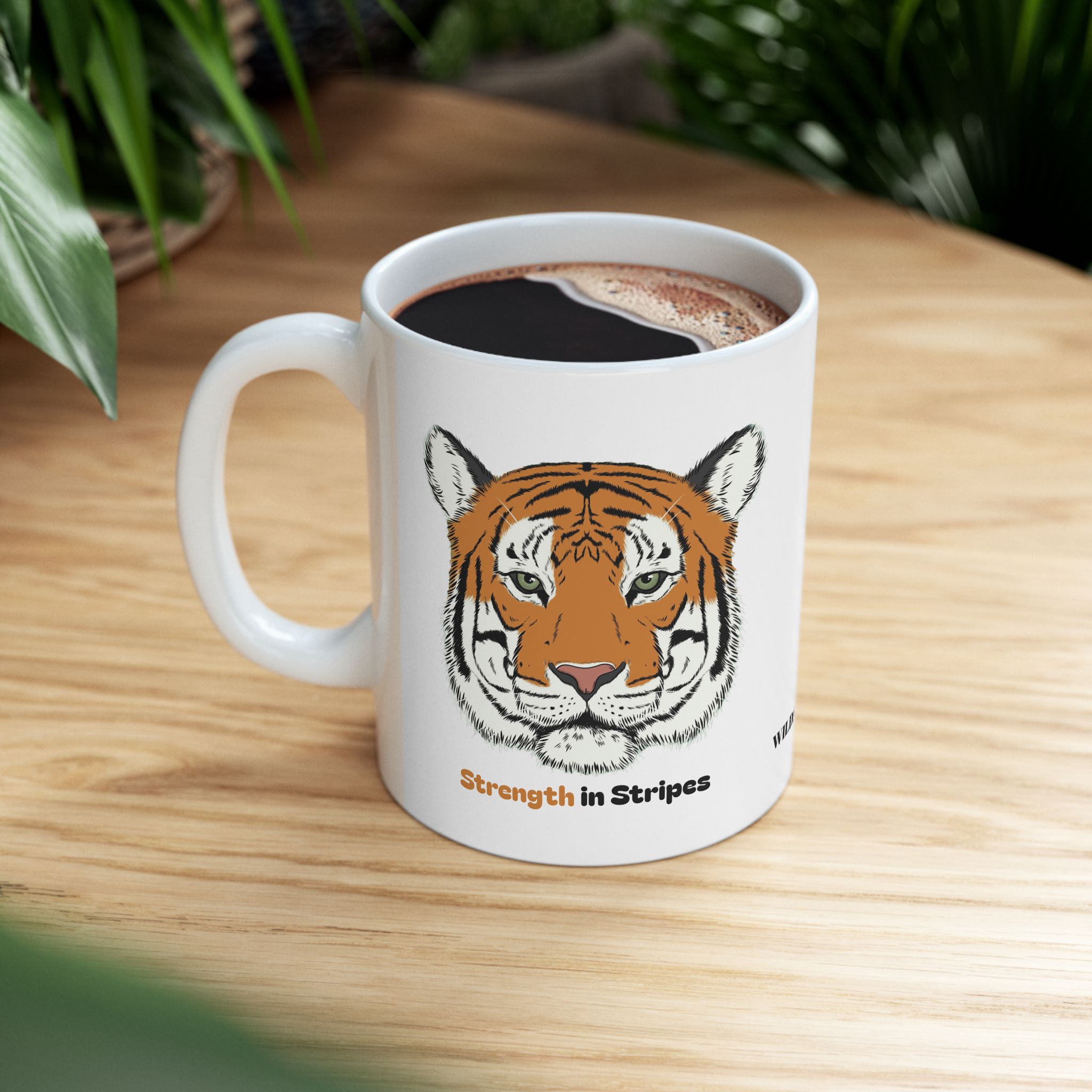 Wildlife tiger ceramic mug - wildstep India - travel trip wildlife exploration outdoor