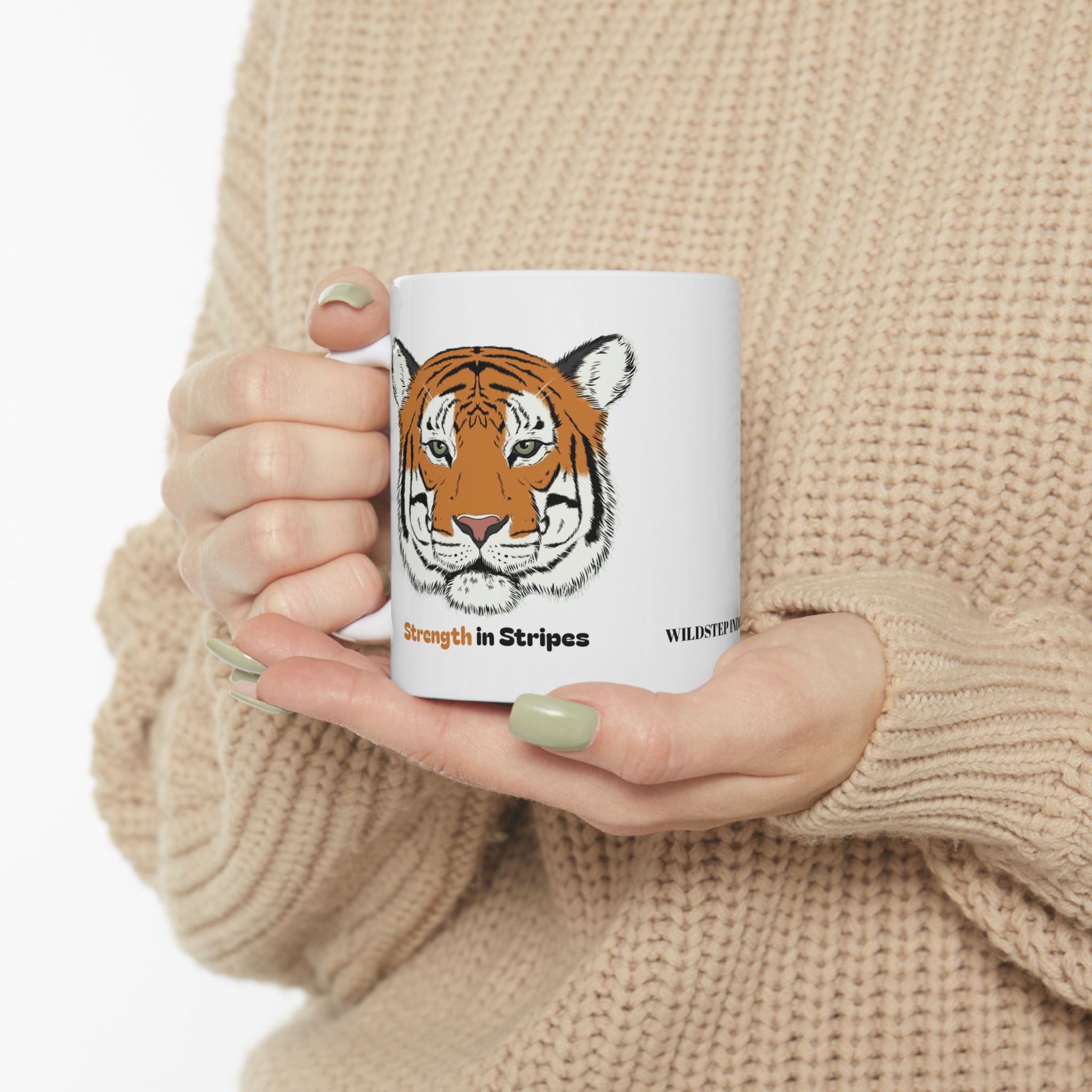 Wildlife tiger ceramic mug - wildstep India - travel trip wildlife exploration outdoor