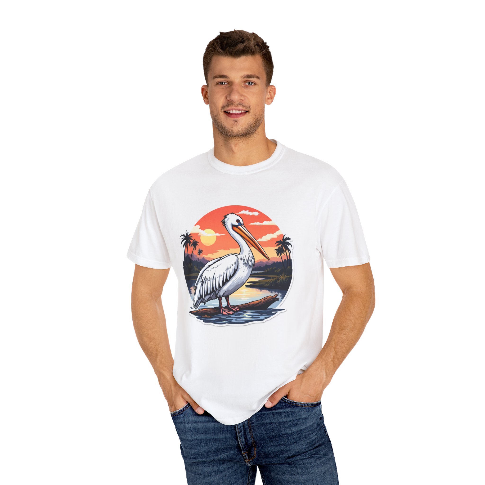 Great white Pelican- migratory bird - GUjarat- Khijadiya - Nalsarovar - Tadoba - ranthombore - pench - pillibhit - kaziranga - rajaji national park- - wildstep India tshirt artist design - Indian elephant - cheetah - Indian wildlife - forest - line art - wildstep India - Wildstep India tshirt - Indian artist - wildlife conservation - support - nature and wildlife