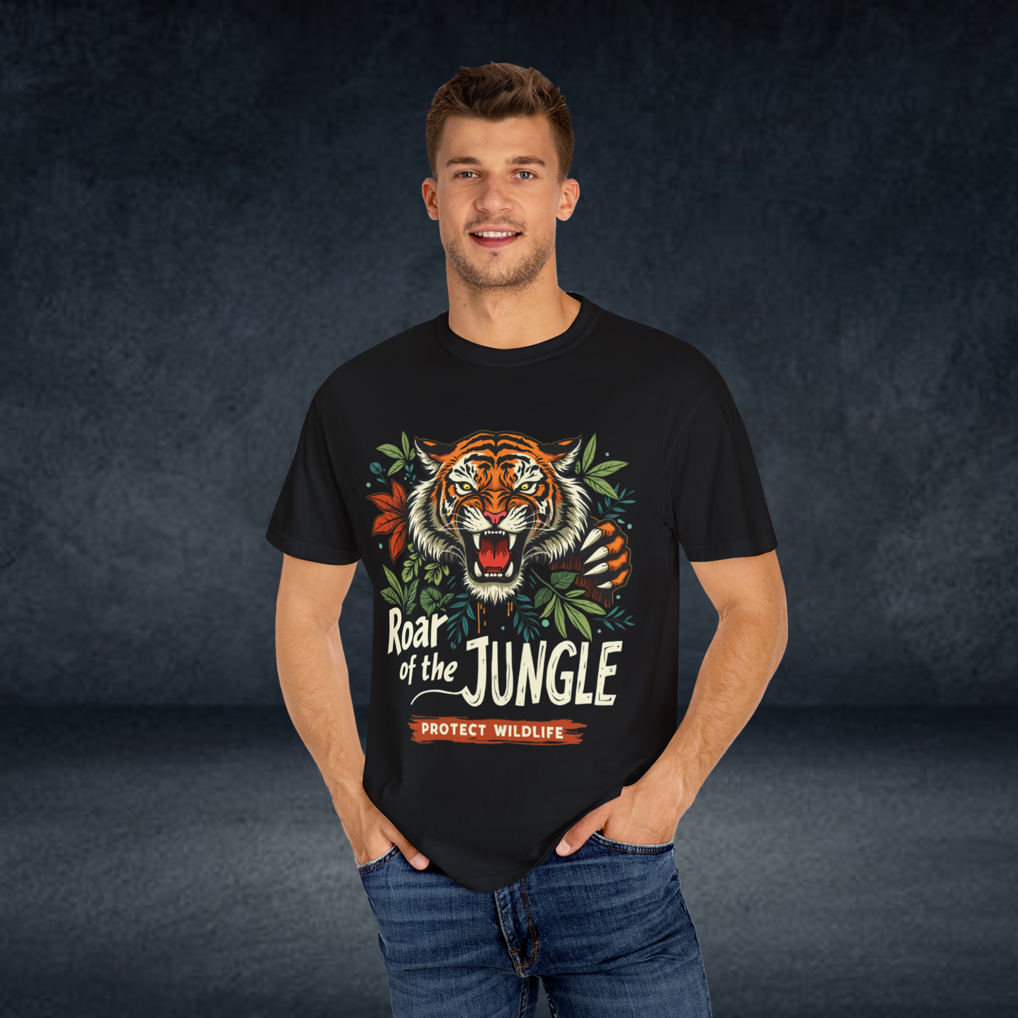 Begal Tiger- Indian Tiger - Tadoba - ranthombore - pench - pillibhit - kaziranga - rajaji national park- - wildstep India tshirt artist design - Indian elephant - cheetah - Indian wildlife - forest - line art - wildstep India - Wildstep India tshirt - Indian artist - wildlife conservation - support - nature and wildlife - africa