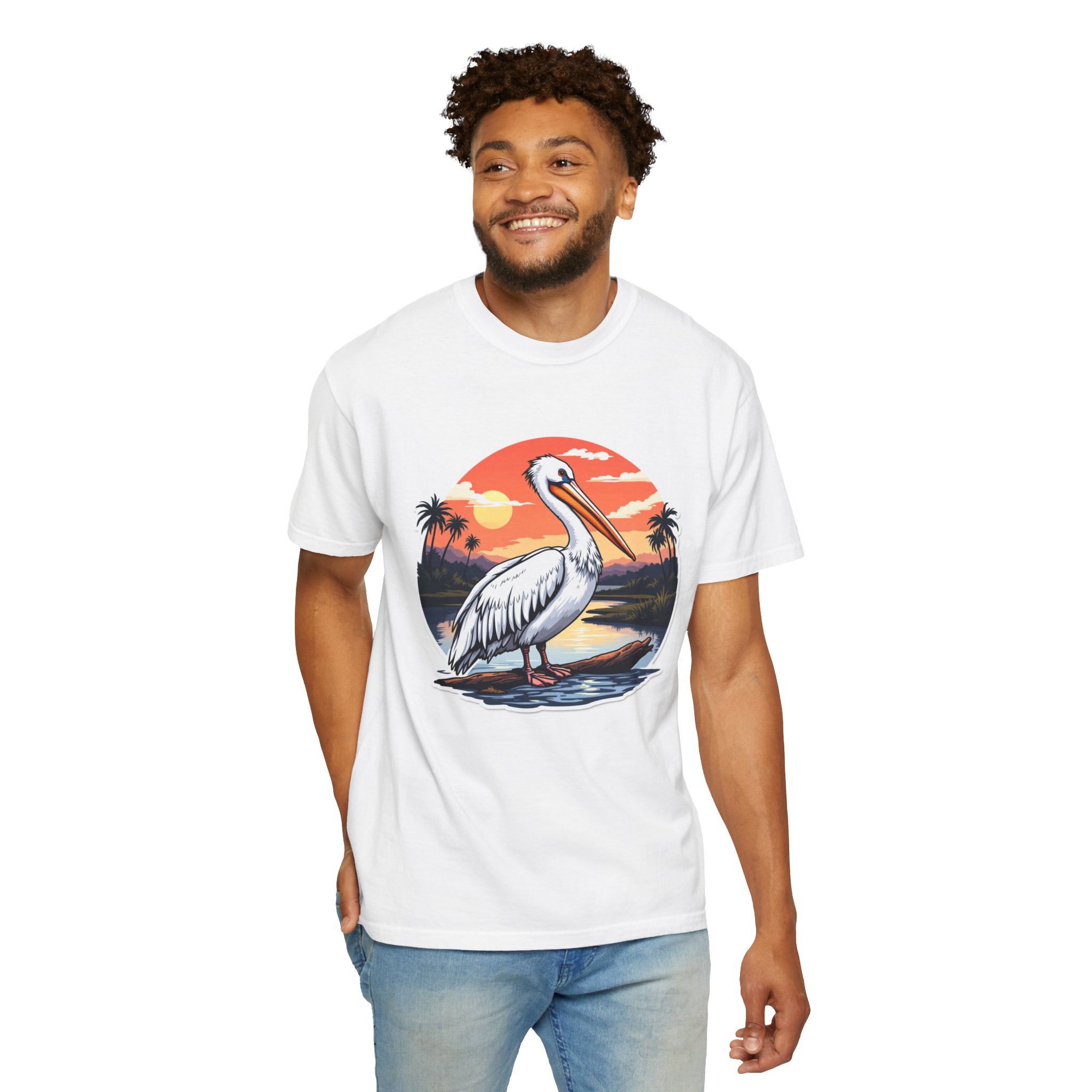 Great white Pelican- migratory bird - GUjarat- Khijadiya - Nalsarovar - Tadoba - ranthombore - pench - pillibhit - kaziranga - rajaji national park- - wildstep India tshirt artist design - Indian elephant - cheetah - Indian wildlife - forest - line art - wildstep India - Wildstep India tshirt - Indian artist - wildlife conservation - support - nature and wildlife