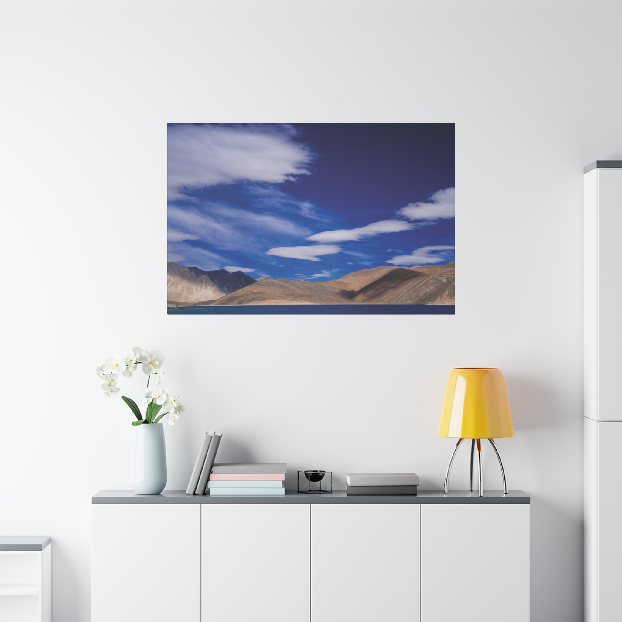 Pangong tso - lake - leh-ladakh - WIlstep India - photograph - photoframe - artwork- nature and landscapes - interior decor - space decor